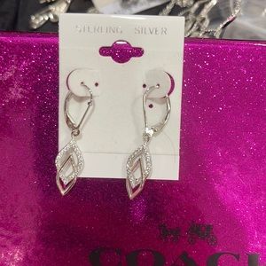 STERLING SILVER- 925 CRYSTAL EARRINGS